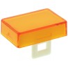 Saia-Burgess Orange Rectangular Push Button Lens for Use with Push Button TH461612000