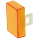 Saia-Burgess Orange Rectangular Push Button Lens for Use with Push Button TH461612000