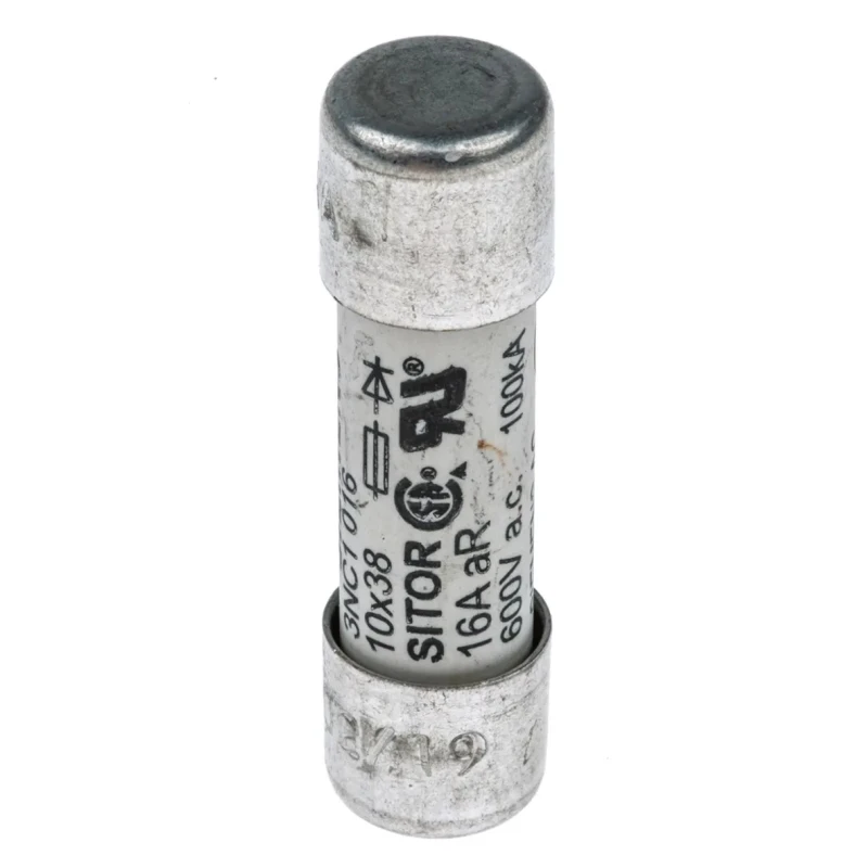 Siemens Cartridge Fuse 16A Current Rating 10 x 38 mm Size SITOR Series 3NC1016