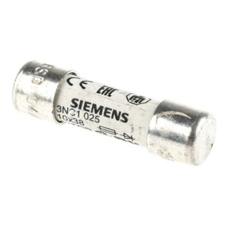 Siemens 25A Cartridge Fuse, 10 x 38 mm 3NC1025