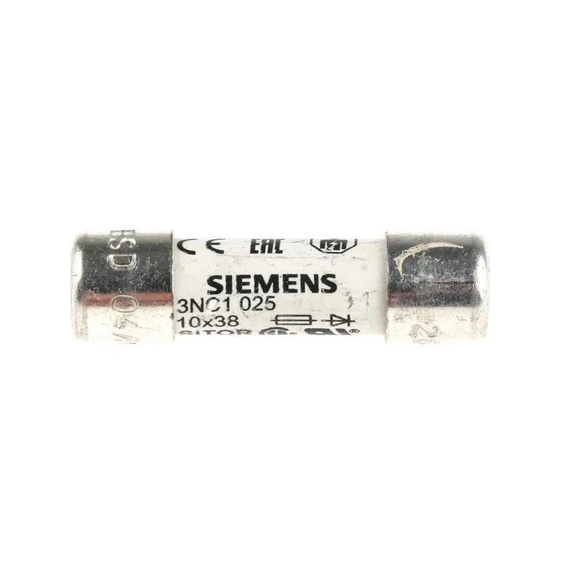 Siemens 25A Cartridge Fuse, 10 x 38 mm 3NC1025
