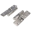 ROCA Brushed Stainless Steel Knuckle Hinge with Fixed Pin, Screw Fixing, 123 mm x 84 mm x 3 mm 92 80 86