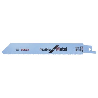 Bosch Reciprocating Saw Blade 5-Piece Bi-Metal for Metal Cutting, 14 Teeth Per Inch 2608656014