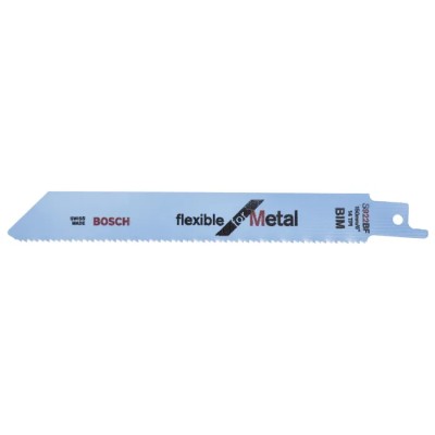 Bosch Reciprocating Saw Blade 5-Piece Bi-Metal for Metal Cutting, 14 Teeth Per Inch 2608656014