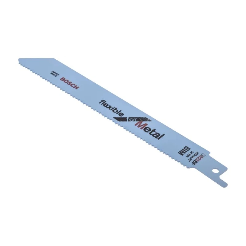 Bosch Reciprocating Saw Blade 5-Piece Bi-Metal for Metal Cutting, 14 Teeth Per Inch 2608656014