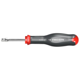 Facom 1/4 in Square Drive Spinner Handle Chrome Steel 158mm Overall R.236B