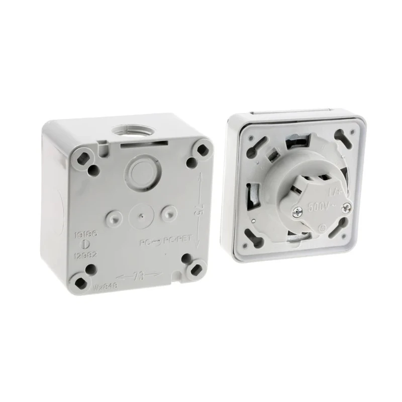 MENNEKES Industrial Socket Wall Mount 3 Pole 16A 230V IP44 Grey 