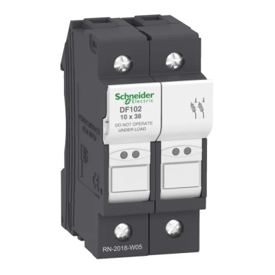 Schneider Electric 32A Rail Mount Fuse Holder, 2P, Screw Terminal, 690V AC DF102