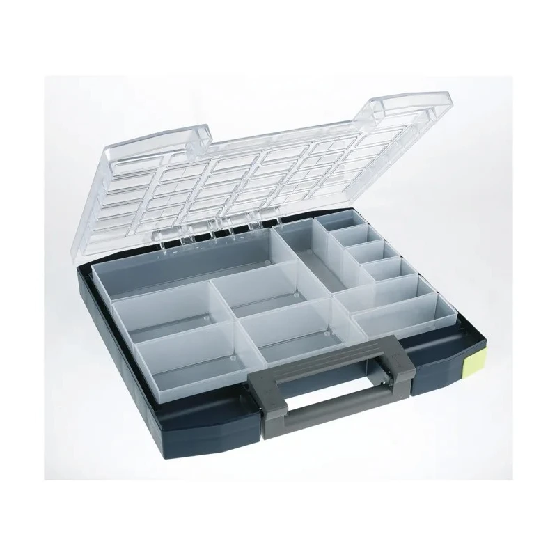 Raaco 12 Cell Blue Polycarbonate, Polypropylene Compartment Box 55 mm x 354 mm x 323 mm 134835