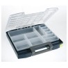 Raaco 12 Cell Blue Polycarbonate, Polypropylene Compartment Box 55 mm x 354 mm x 323 mm 134835