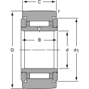 SKF Yoke Cam Follower with 35mm Bore Diameter, 72mm Roller Diameter, Static Load Rating 43000N, Dynamic Load NATR 35 PP