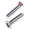 RS PRO Bright Zinc Steel Flat Tamper Proof Security Screw M6 x 25 mm 482-8240
