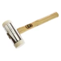 RS PRO Nylon Mallet Replaceable Face 1250 g with Chrome Plated Zinc Head, Wood Handle, 50 mm Head Diameter 732-561
