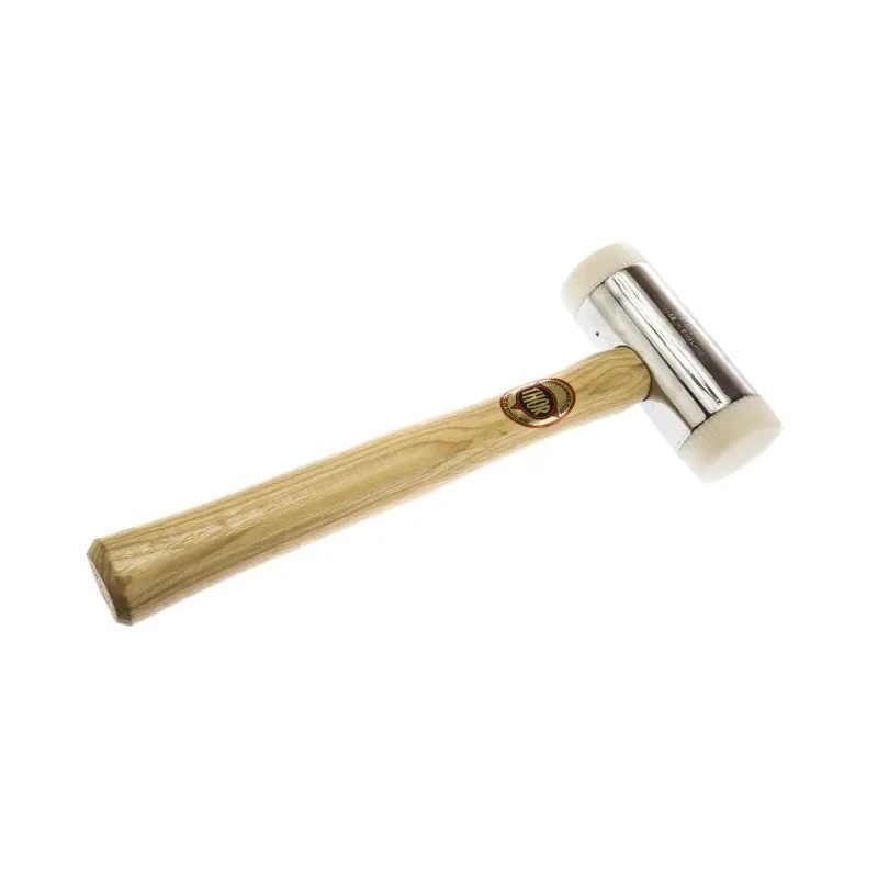 RS PRO Nylon Mallet Replaceable Face 1250 g with Chrome Plated Zinc Head, Wood Handle, 50 mm Head Diameter 732-561