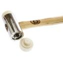 RS PRO Nylon Mallet Replaceable Face 1250 g with Chrome Plated Zinc Head, Wood Handle, 50 mm Head Diameter 732-561