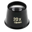 RS PRO Eye Magnifier 20x Magnification 30 mm Diameter Pocket Size Lens 732-858