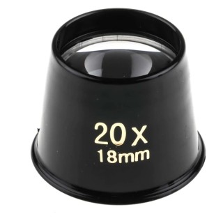 RS PRO Eye Magnifier 20x Magnification 30 mm Diameter Pocket Size Lens 732-858