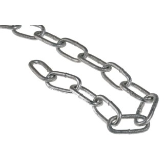 RS PRO Galvanised Steel Chain, 10 m Length, 21 mm Link Length, 3 mm Link Diameter, 50 kg Load Capacity 750-418