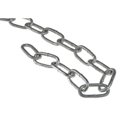 RS PRO Galvanised Steel Chain, 10 m Length, 21 mm Link Length, 3 mm Link Diameter, 50 kg Load Capacity 750-418