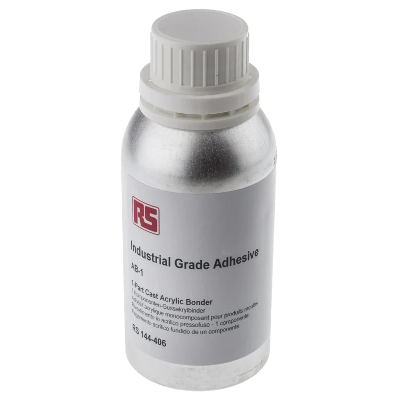 RS PRO Acrylic Liquid Adhesive Transparent 250 ml Anglosol 12 144-406