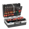 GT Line 2 Drawer Aluminium Tool Case 453 mm Length 190 mm Width 332 mm Height Black REVO21 PEL