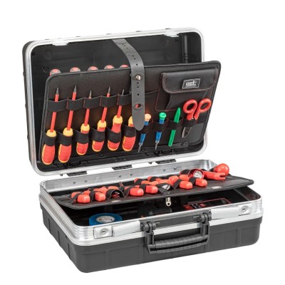 GT Line 2 Drawer Aluminium Tool Case 453 mm Length 190 mm Width 332 mm Height Black REVO21 PEL