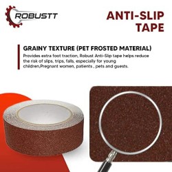 Buy Robustt Anti Skid/AntiSlip 18mx50mm Brown Adhesive Tape