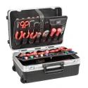 GT Line 2 Drawer Aluminium Tool Case Wheeled 453mm Length 197mm Width 332mm Height REVO21 WH PTS