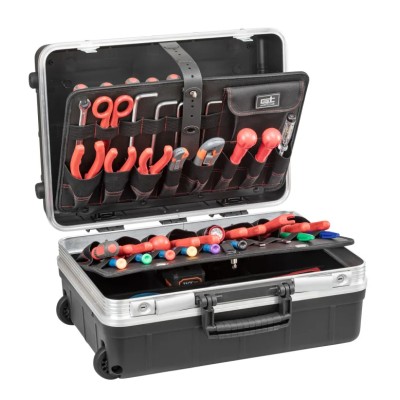 GT Line 2 Drawer Aluminium Tool Case Wheeled 453mm Length 197mm Width 332mm Height REVO21 WH PTS