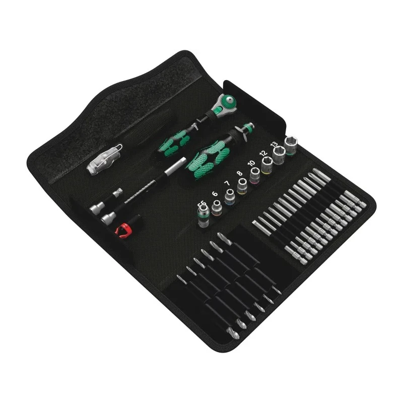 Wera 39 Piece Kraftform Kompakt M 1 Metal Tool Kit with Pouch 05135928001
