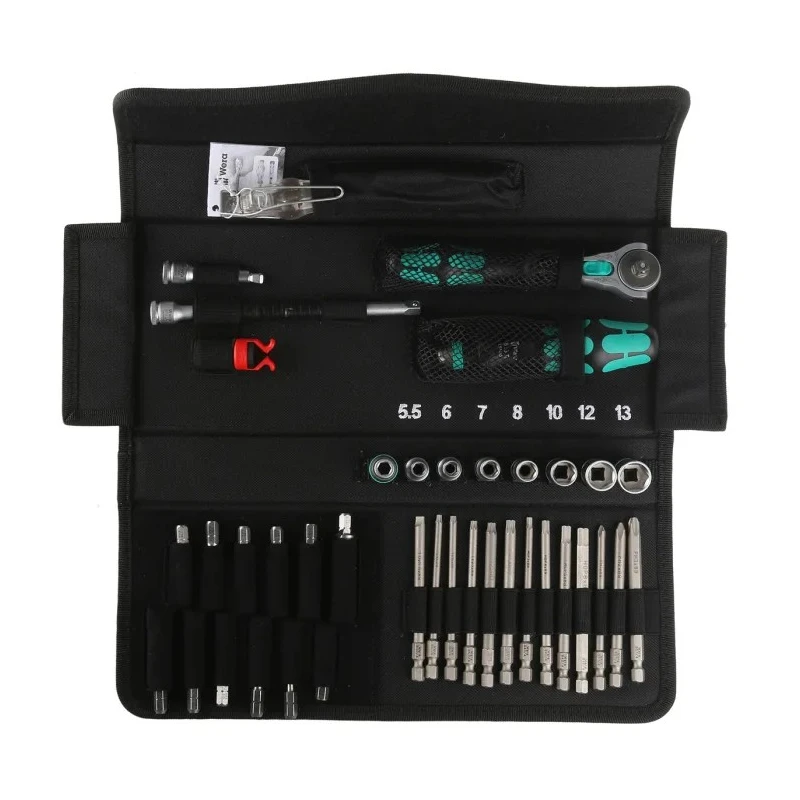 Wera 39 Piece Kraftform Kompakt M 1 Metal Tool Kit with Pouch 05135928001