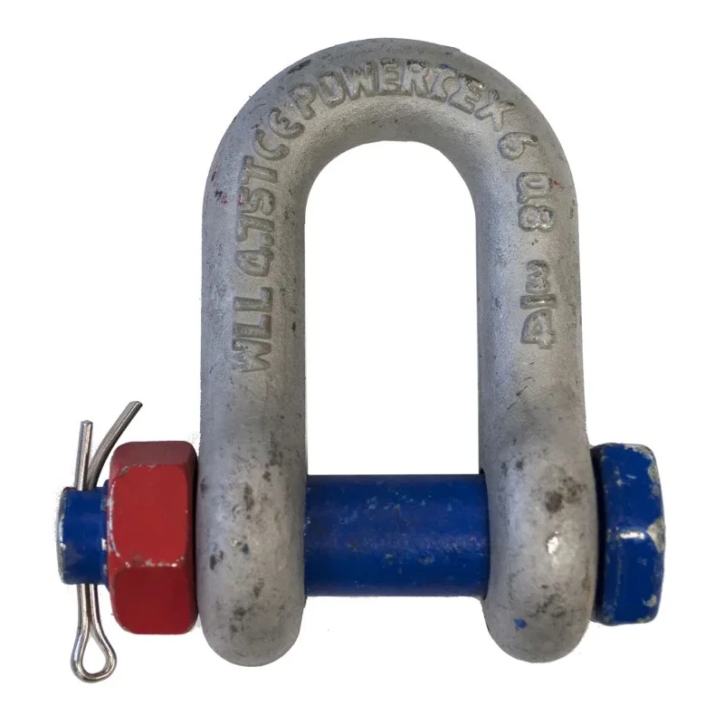 RS PRO D-Shackle Alloy Steel Hot Dip Galvanised Safety Bolt Pin 4.75 t 124-4823