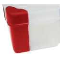 RS PRO Adjustable Compartments 12 Cell Transparent Red Polypropylene Compartment Box 30mm x 165mm x 95mm 124-6589