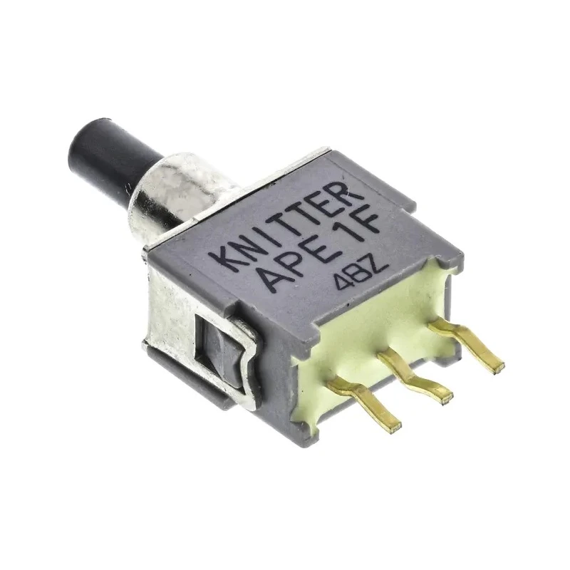 KNITTER-SWITCH Push Button Switch Momentary PCB Mount SPDT 6.2 mm Cutout IP67 48 V dc 250 V ac APE 1 F