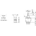 KNITTER-SWITCH Push Button Switch Momentary PCB Mount SPDT 6.2 mm Cutout IP67 48 V dc 250 V ac APE 1 F