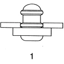Dzus Fastener Europe Steel Padlockable Zinc Plated Slide Door Bolt 55 mm Length TL-05-100-07 + TL-05-117-07 +