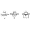 Dzus Fastener Europe Steel Padlockable Zinc Plated Slide Door Bolt 55 mm Length TL-05-100-07 + TL-05-117-07 +