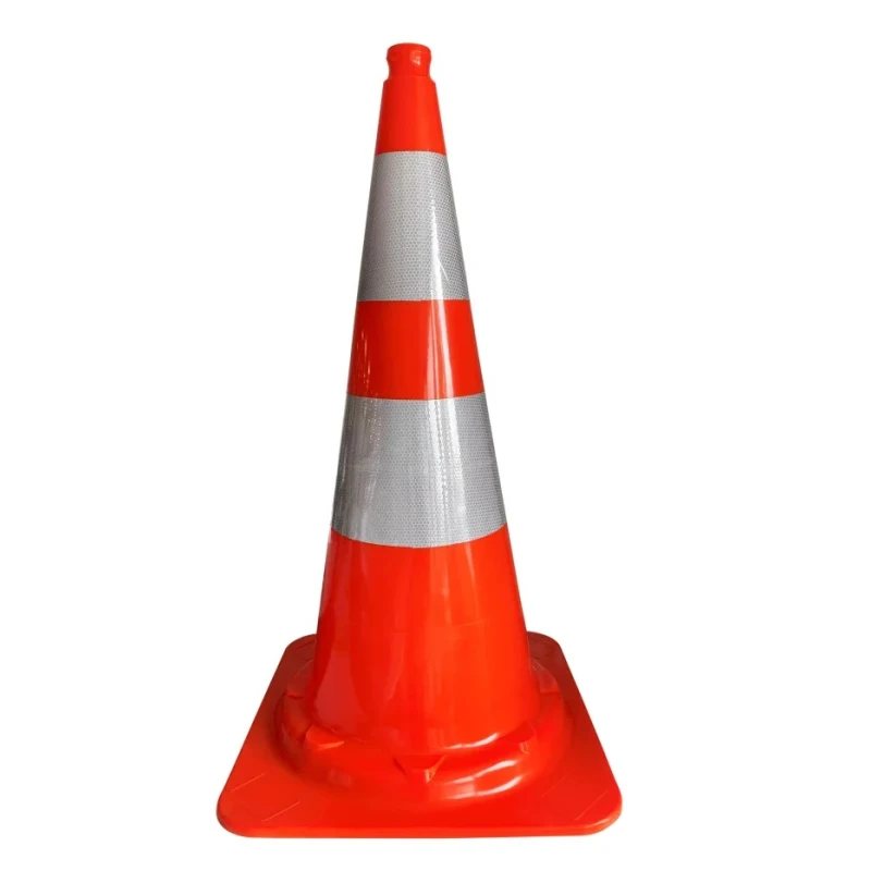 RS PRO Polyvinyl Chloride Traffic Cone White Orange 750 mm Height 503-691