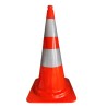 RS PRO Polyvinyl Chloride Traffic Cone White Orange 750 mm Height 503-691