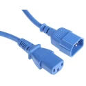 RS PRO IEC C13 to IEC C14 Power Cord 1 m Blue PVC 250V 6A C13 C14 Connectors C13 Model C13