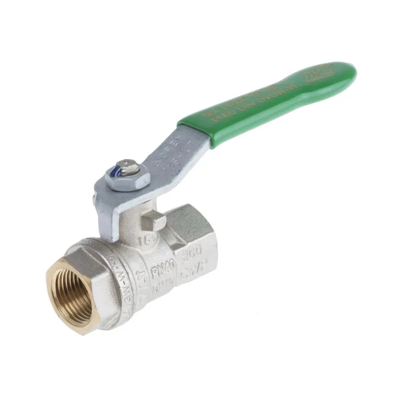 RS PRO Brass Threaded Ball Valve BSPP 1/4 to 2 in Steel Handle Italy