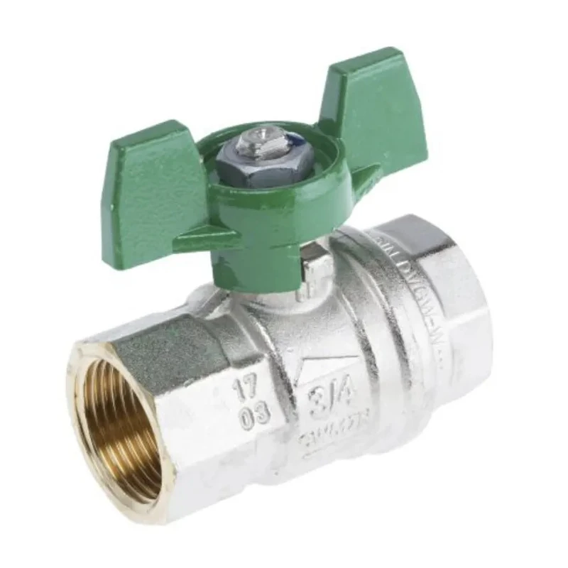 RS PRO Brass Threaded Ball Valve BSPP 1/4 to 2 in Inlet, 3/4 in Outlet, Steel Handle, Maximum Operating Temperature 150°C