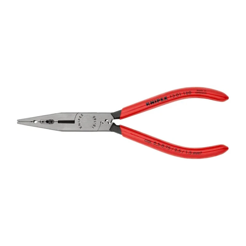 Knipex Combination Plier with Plastic Coated Handle, 160mm Overall Length, Vanadium Electric Steel Construction 13 01 160