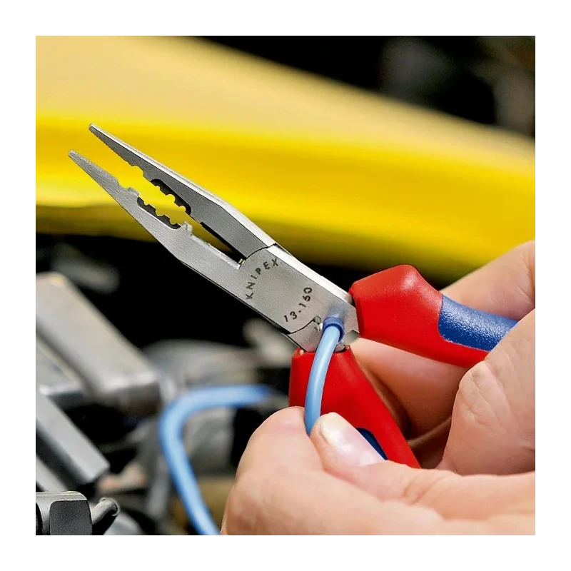 Knipex Combination Plier with Plastic Coated Handle, 160mm Overall Length, Vanadium Electric Steel Construction 13 01 160