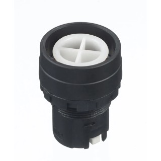 Idec Black Maintained Round Push Button Head 22 mm Cutout Diameter IP20, IP66 Protection HW1B-A0