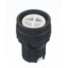 Idec Black Maintained Round Push Button Head 22 mm Cutout Diameter IP20, IP66 Protection HW1B-A0