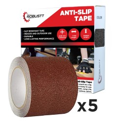 Buy Robustt Anti Skid/AntiSlip 5mx100mm Brown Adhesive Tape