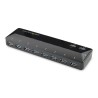 StarTech.com 10 Port USB 3.0 USB Hub, AC Adapter Powered, 191 mm Width 293 mm Depth 70 mm Height ST103008U2C