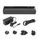 StarTech.com 10 Port USB 3.0 USB Hub, AC Adapter Powered, 191 mm Width 293 mm Depth 70 mm Height ST103008U2C