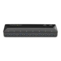 StarTech.com 10 Port USB 3.0 USB Hub, AC Adapter Powered, 191 mm Width 293 mm Depth 70 mm Height ST103008U2C